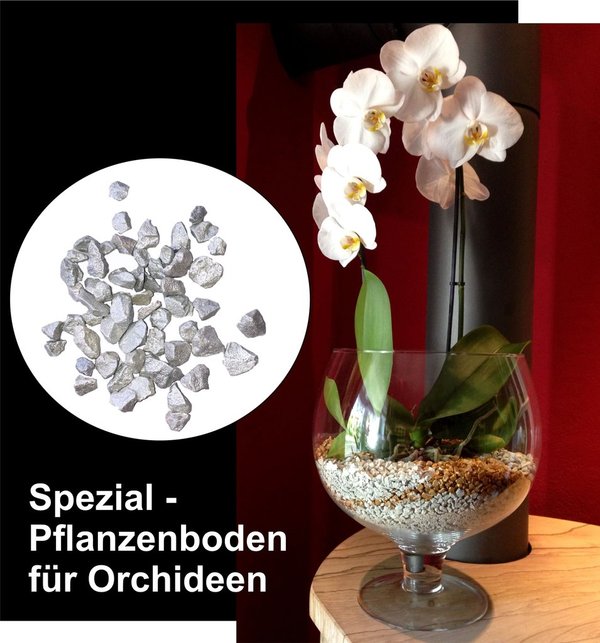 Colomi Orchideengranulat Spezial-Substrat silber 4-8mm, 5 L Großpack